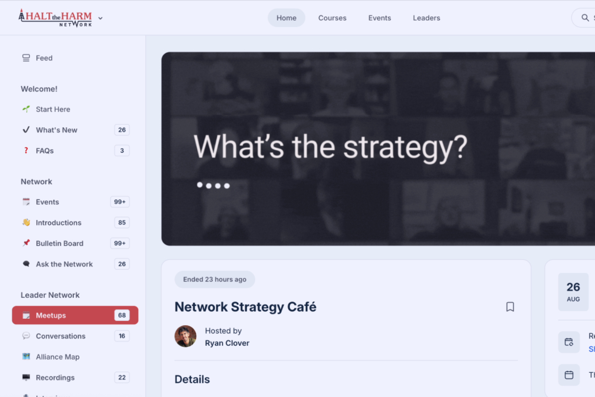 Halt the Harm network members participating in a Strategy Sundays session on campaign planning and collaboration.
