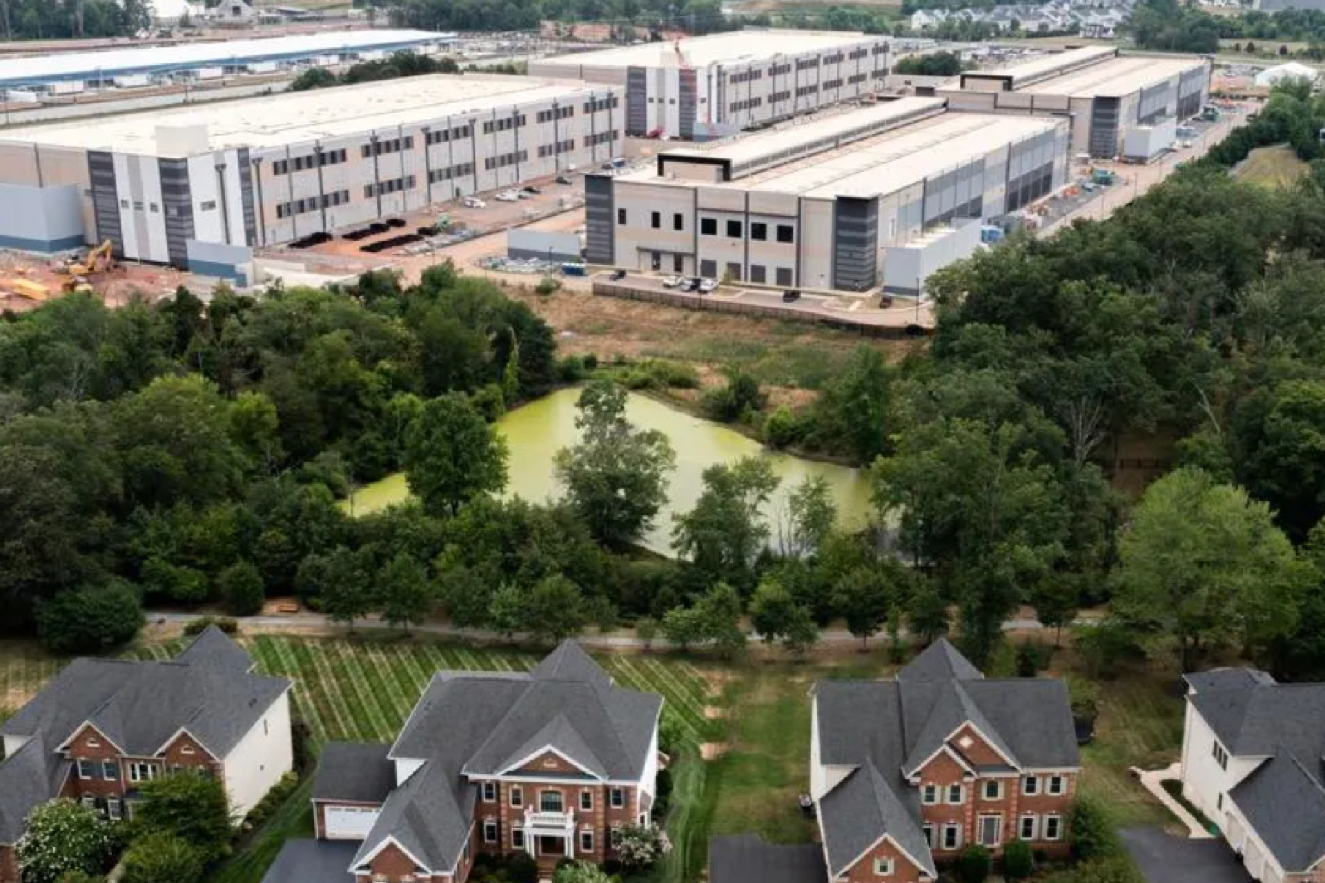 A community-focused image from Halt the Harm Network, highlighting the public health and environmental risks posed by unregulated data center development and efforts to support local advocates.